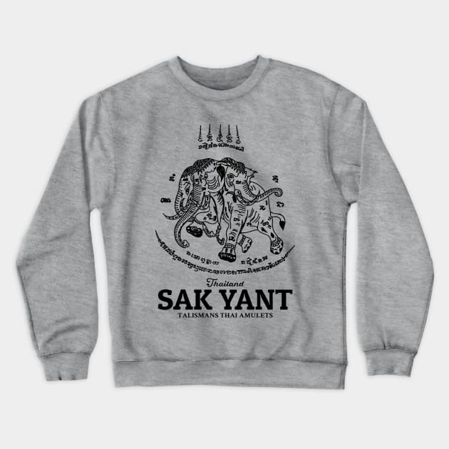 Sak Yant Muay Thai Crewneck Sweatshirt by KewaleeTee